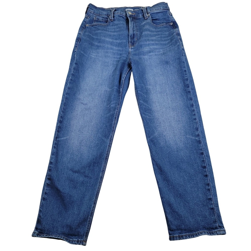 VTG Old Navy Boyfriend Jeans Women 6 Blue Extra High Rise‎ Loose Relax 580414-00